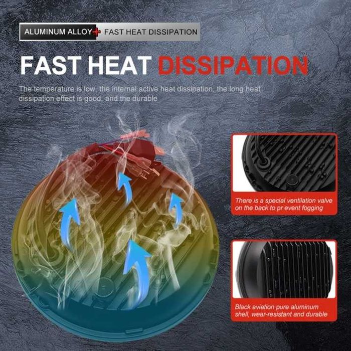 Комплект LED фарове 7" (18 см) – къси/дълги, DRL,мигач и RGB подсветка