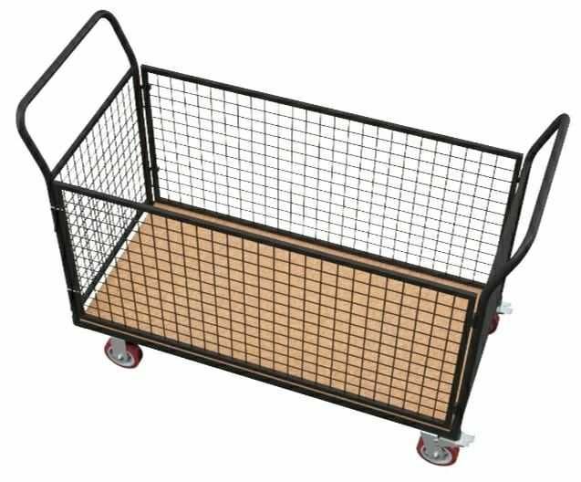 Платформенная сетчатая тележка