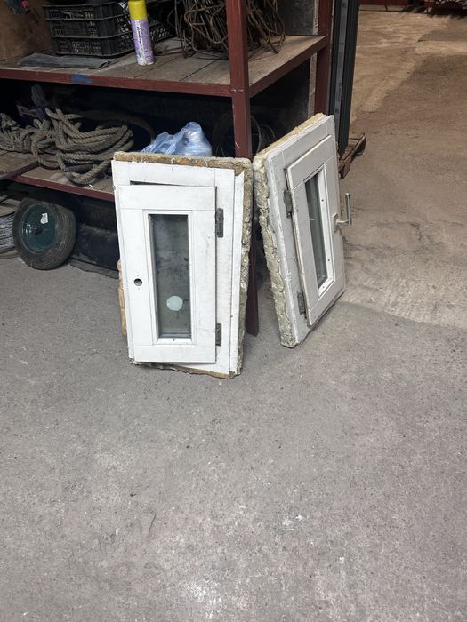 Vand set geamuri lemn stratificat + usa aluminiu