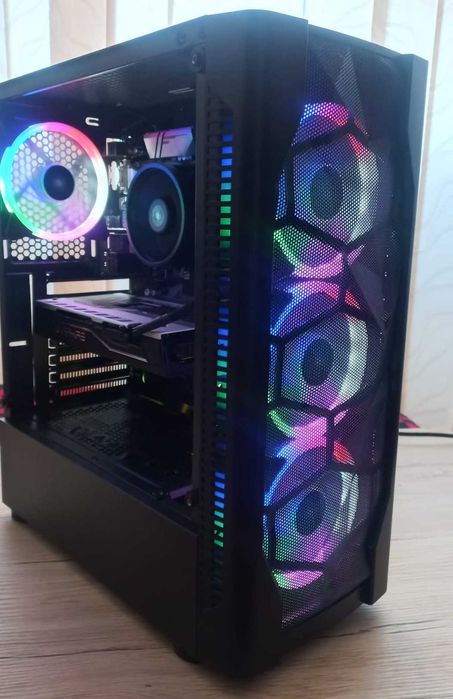 Pc Gaming AMD Ryzen 5 3400G RX580 4gb 16Gb Ram SSd 250gb si HDD 500gb ...