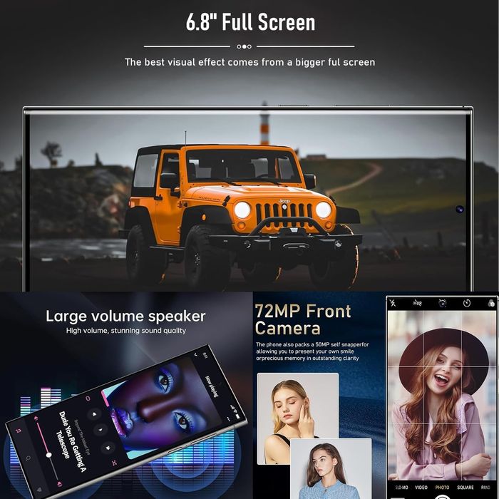 Telefon mobil smartphone Viqee S24 Ultra 5G cu stilou dual sim Nou