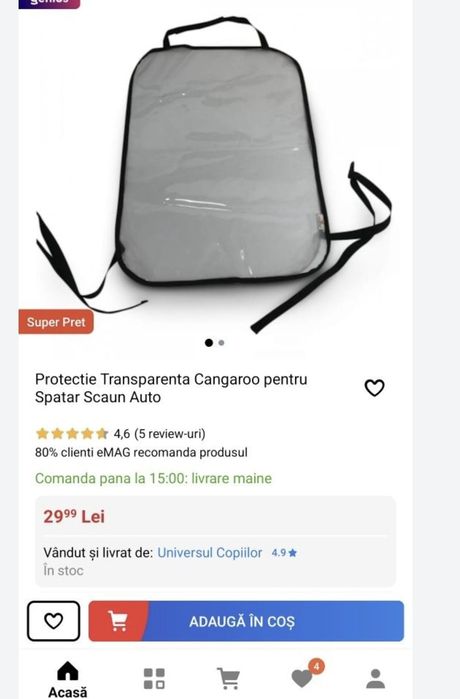 Vand parasolare auto Hauck Shade Me + bonus baby on board + husa scaun
