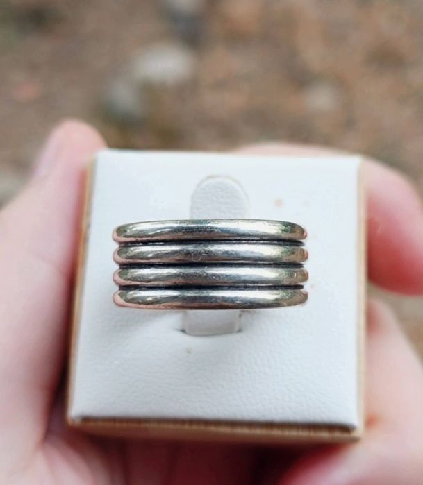 Vechi inel masiv din argint de 925, copii