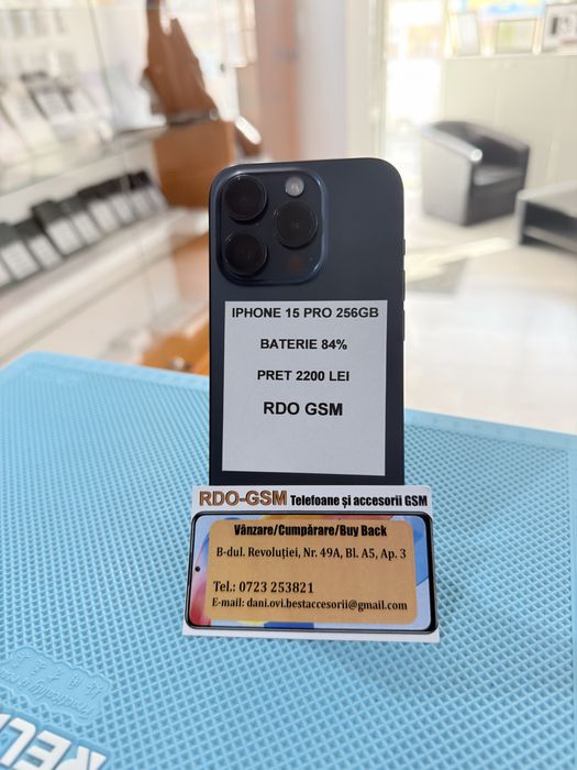 Iphone 15 Pro 256Gb Neverlock/Garantie/Blue