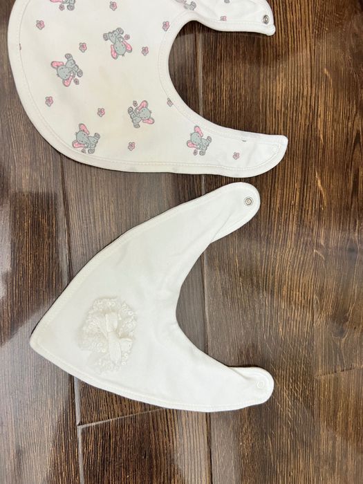 Слюнявчики  0-6 месяцев 100% хлопок .