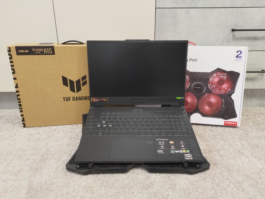 Laptop Asus TUF Gaming A15 + Promate Cooling Pad