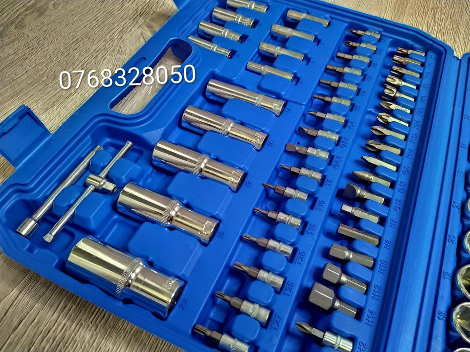 Trusa de scule, 108 piese, material crom vanadium, geanta transport