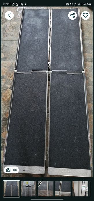 Rampa din aluminiu portabila pentru scaun cu rotile