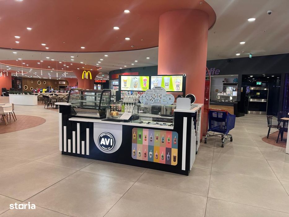 De vânzare insulă Bubble Tea – mall Buzău - super afacere