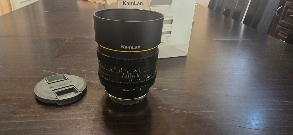 Обектив Kamlan 50mm f1.1 MK2 за Fudji