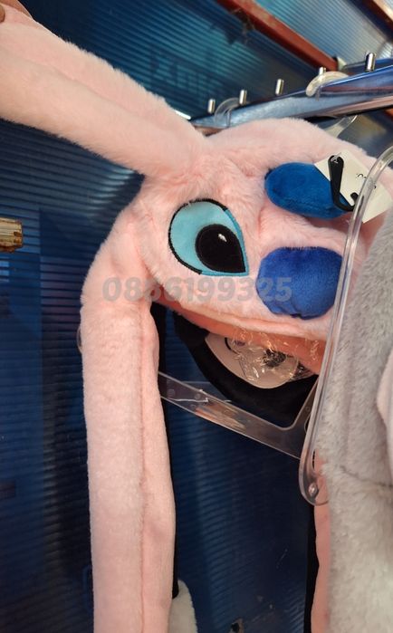 Светеща шапка с Мърдащи уши Лило и Стич, Стич шапка с мърдащи уши