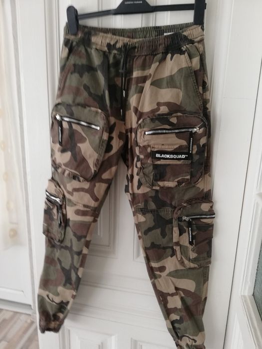Pantaloni Black Squad S camuflaj bărbati