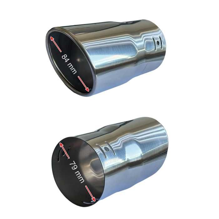 Накрайник ауспух A122 входа-79мм изхода-84мм