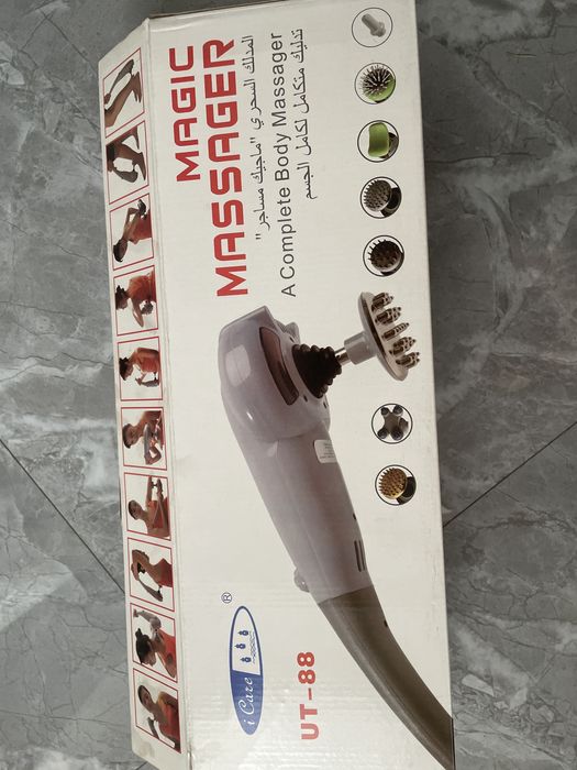 Электромассажер, ручной, с насадками