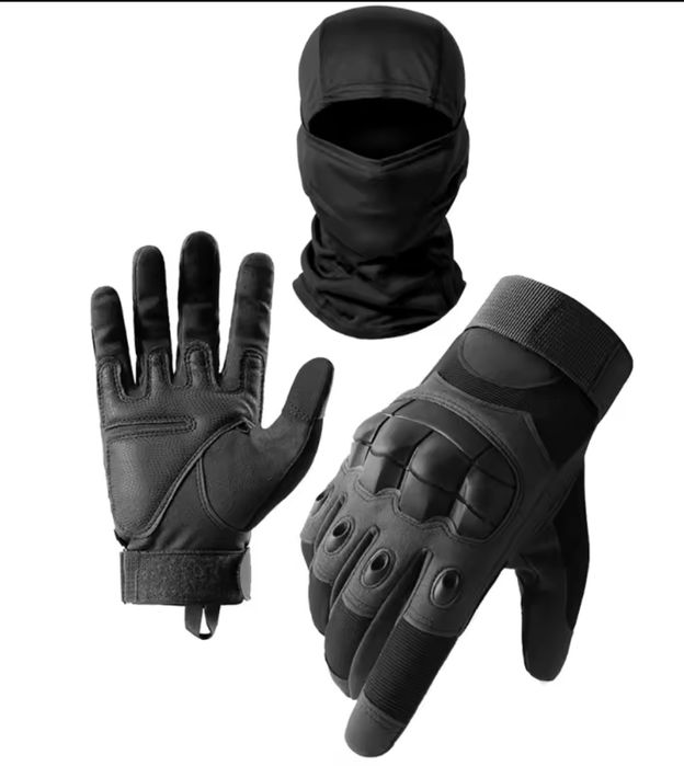 Cagula Moto + Mănuși Moto Set