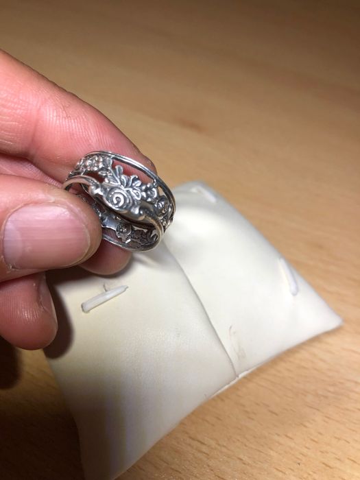 Сребърен Пръстен с Цветя-Уникат