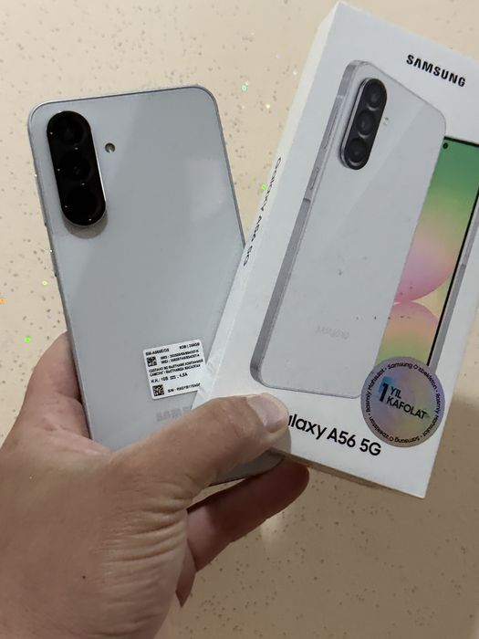 Samsung A56 8#256 Holati zor 15 gun boldi olganina telifonga garata bo