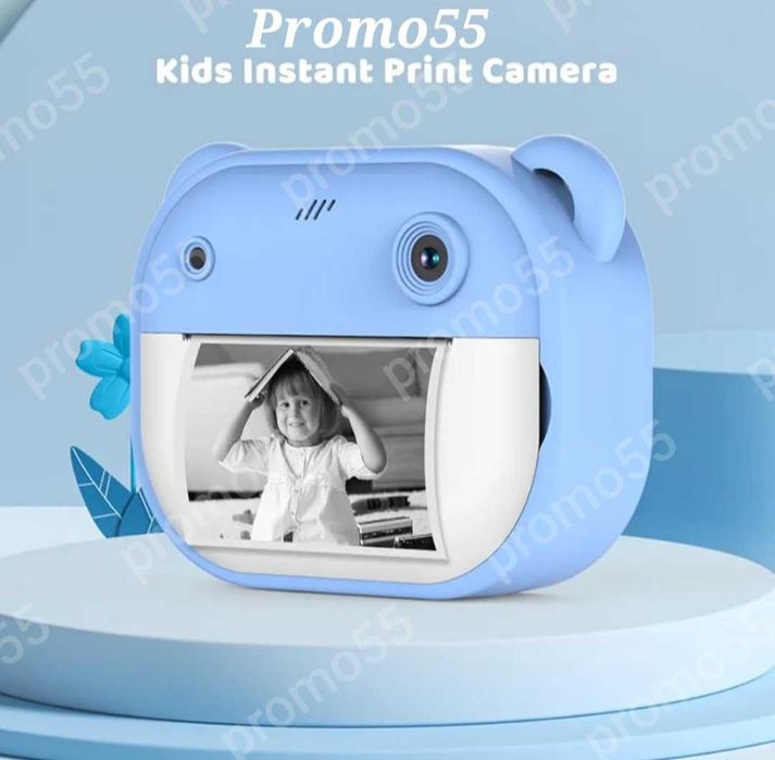 Детски Фотоапарат камера с незабавен печат и функции „Направи си сам“