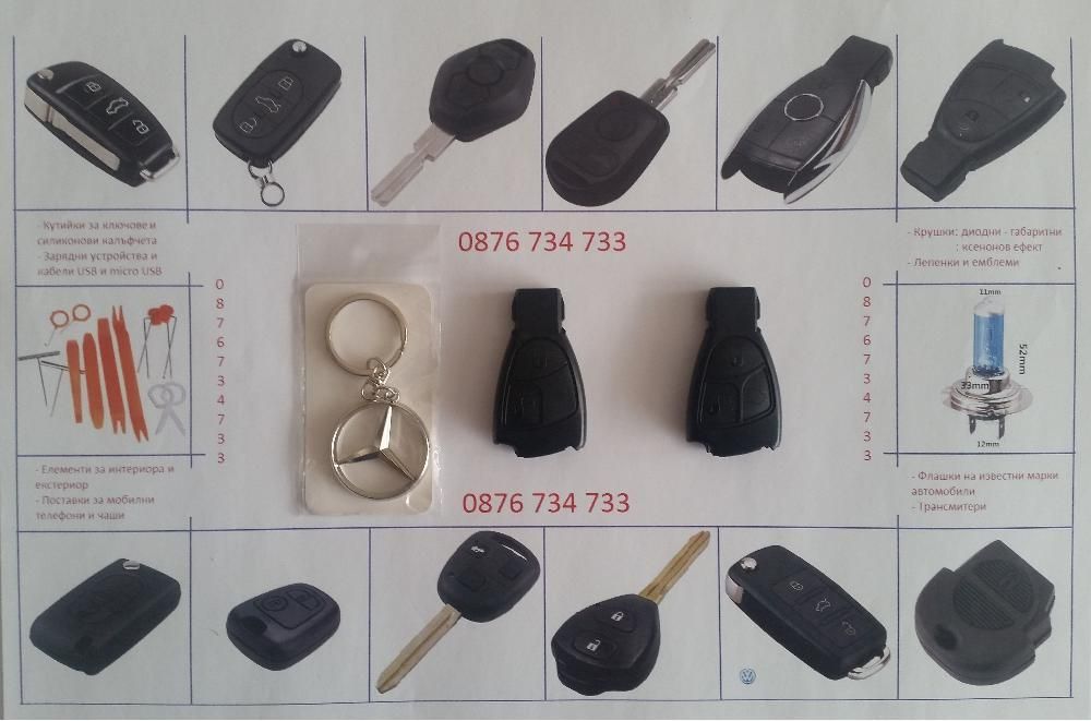 Кутийка за ключ и силиконов кейс за Мерцедес