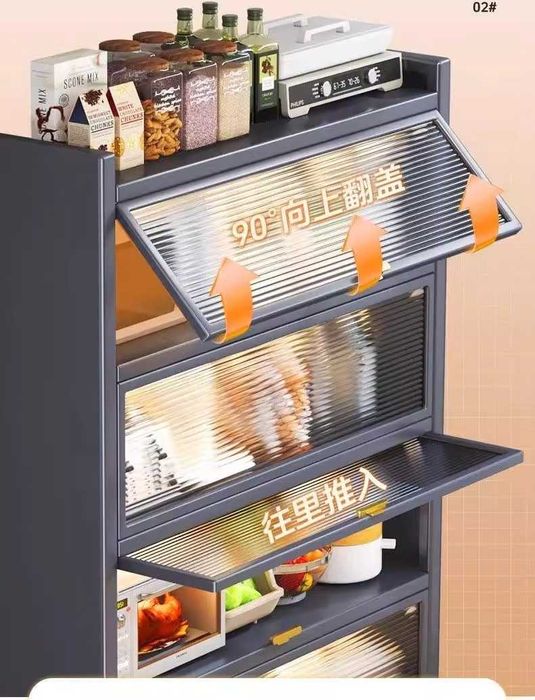 стеллаж для порядка на кухне\oshxona uchun eshikli stellaj