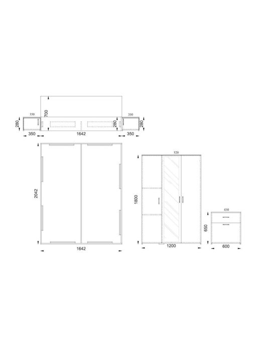 Set pat complet 160x200 + somiere