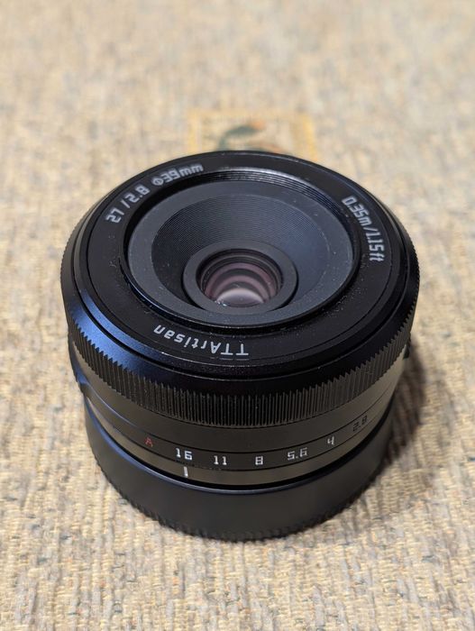 Obiectiv AutoFocus TTArtisan 27mm F2.8, Pancake Compact APS-C - Sony-E
