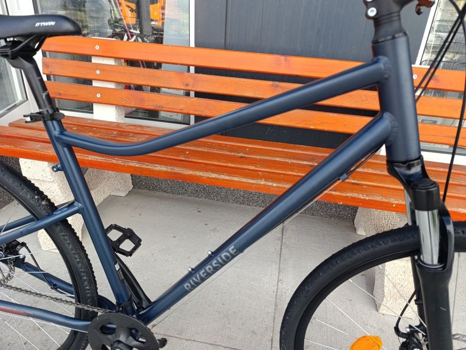 Трекинг велосипед Riverside 700, сиво/зелено 28/XL,L