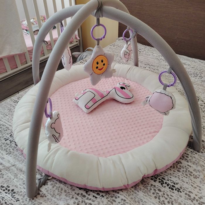 Бебешка активна гимнастика с възглавница Kikka boo Soft touch Giraffe