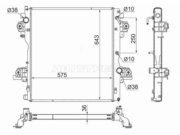 Радиатор Toyota Land cruiser prado