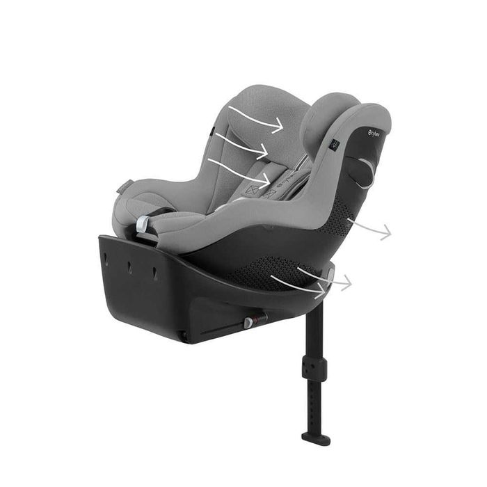 Ново Детско Бебешко Столче за Кола CYBEX Gold Sirona Gi i-Size Plus, 0-4 г, 40-105см, 2 години Гаранция, Сиво