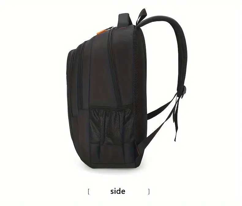 Висококачествена раница с много, 5 отделения 47см височина, Черна