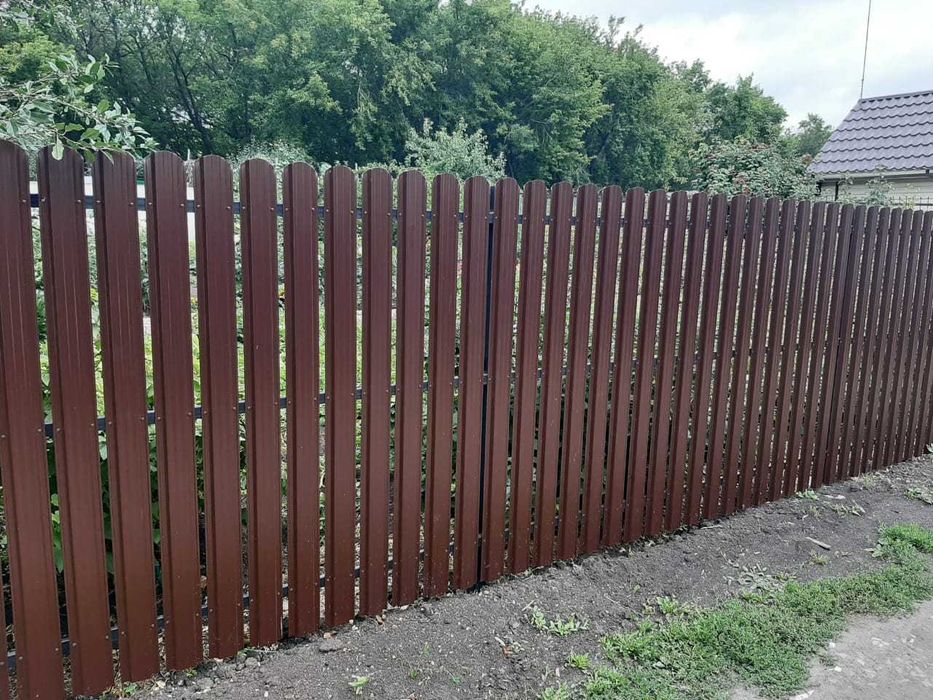 Забор из профлиста, евроштакетник