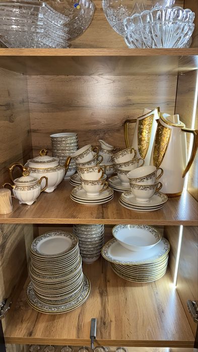 Посуда сервис хрустальная ваза