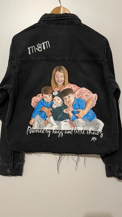 Haine pictate manual cu stil