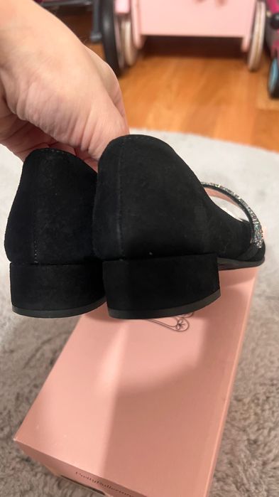 Детски туфли Pretty Ballerinas 29 размер, уголеменени. Като нови.