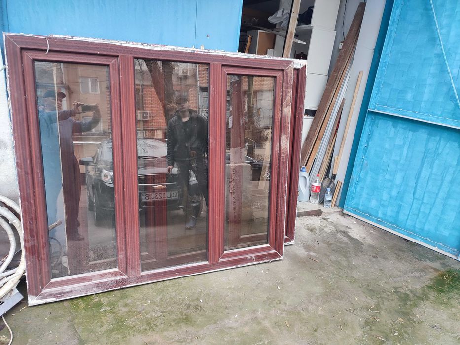 Окна ПВХ пластиковые махагон ТОНИРОВАННЫЕ