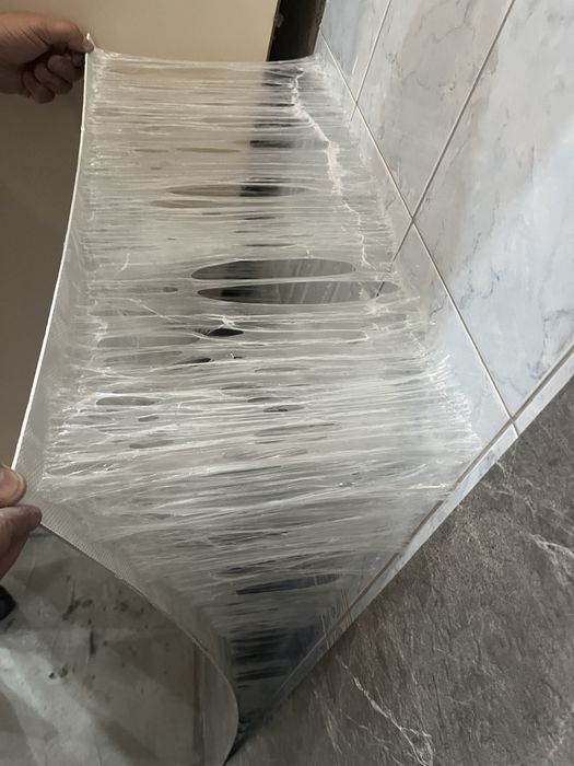 Клеим бамбук панель гибкий мрамор