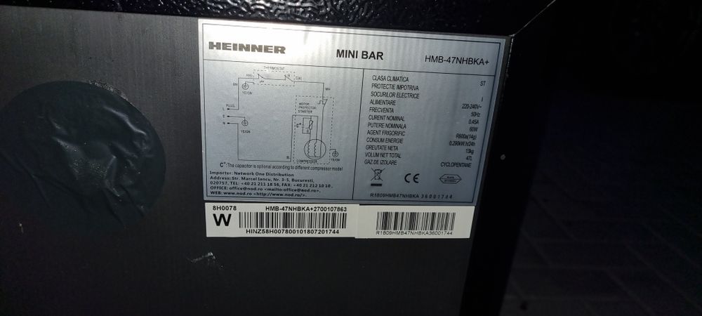 Frigider minibar Heinner