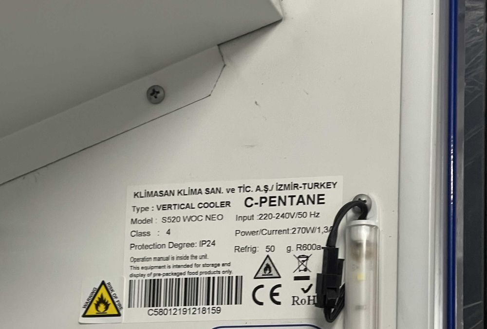 Vitrina frigorifica Pepsi Klimasan 520L – profesională, nou, nefolosit
