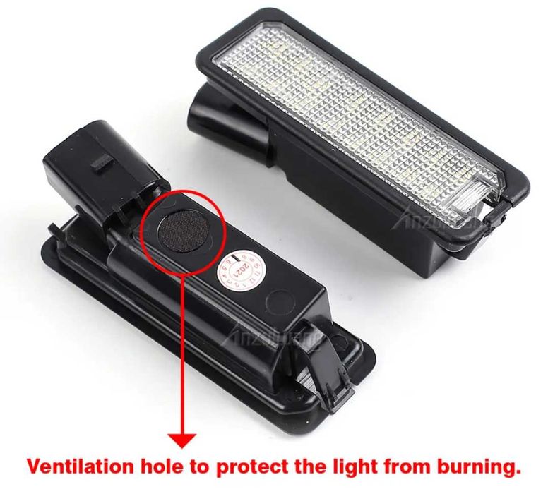 ЛЕД плафони за регистрационния номер за VW и Seat Сеат задния номер