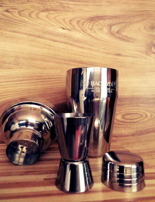 Бар сет от инокс - аксесоари за коктейли, шейкър