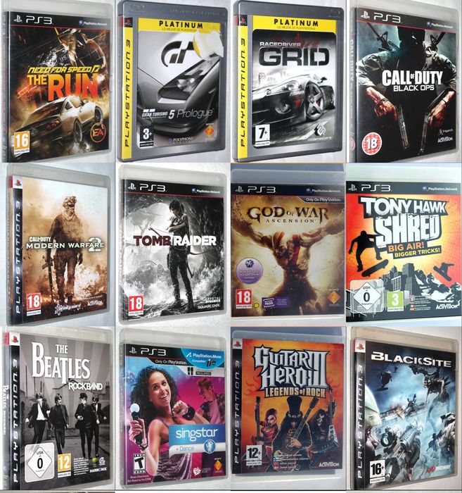 Jocuri Playstation 3 PS3 originale God of War Call of Duty NFS Tomb Raider