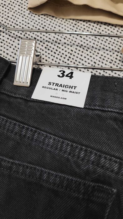 Дънки, черни, Mango