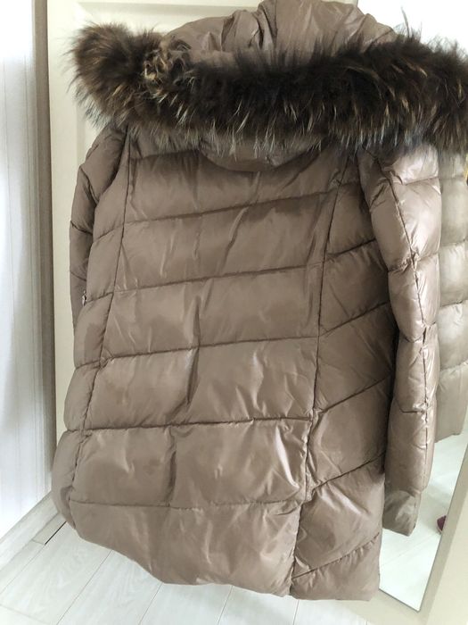 Зимний теплый пуховик для девочки, рост до 158см.