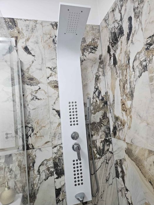 Vand paravan dus,panou duș,radiator cu oglinda radox