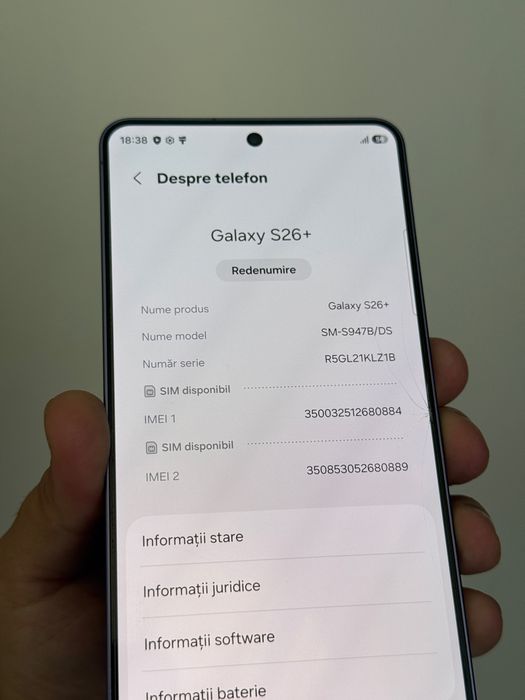 Samsung Galaxy S26+, Dual SIM, 12GB RAM, 256GB, 5G, Cobalt Violet