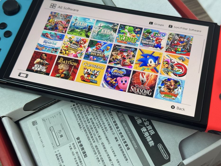 Nintendo Switch OLED с поставен чип
