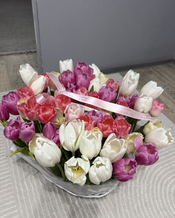 Букет тюльпан 71 штук