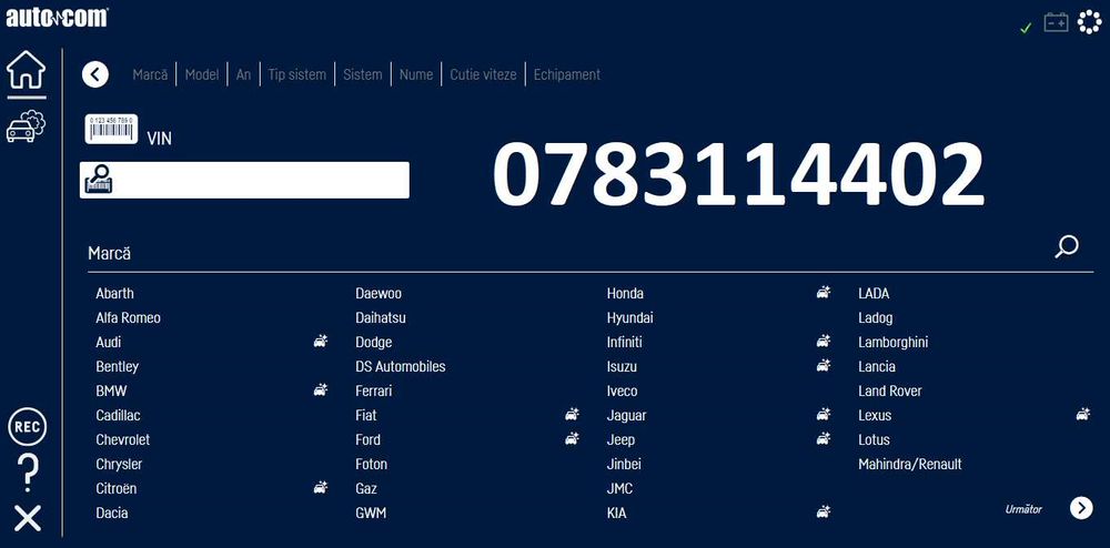 Limba Română - CD Software Delphi 2021 - Multimarca-Soft Diagnoza Auto