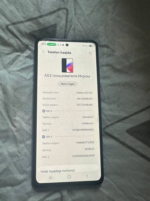 Samsung a53 5g srochni sotiladi